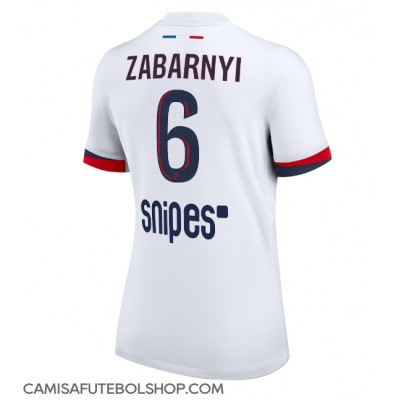 Camisa de time de futebol Paris Saint-Germain Illia Zabarnyi #6 Replicas 2º Equipamento Feminina 2025-26 Manga Curta Camisa de time de futebol Paris Saint-Germain Illia Zabarnyi #6 Replicas 2º Equipamento Feminina 2025-26 Manga Curta